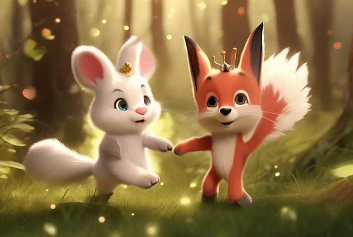 儿童童话故事兔子和狐狸；幼儿故事兔子和狐狸