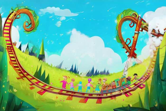 儿童故事铁轨 - 火车铁轨故事