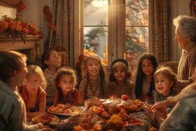 儿童感恩故事背景 - 感恩节背景故事