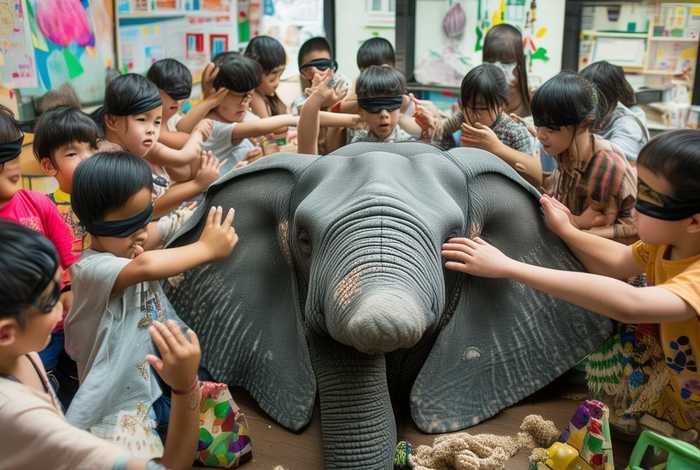 儿童成语视频故事盲人摸象，成语盲人摸象的故事视频