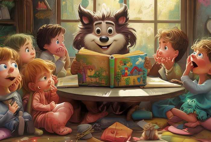 儿童故事大灰狼的故事书3-6岁；少儿大灰狼的故事