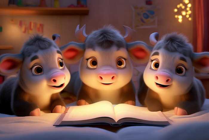 儿童睡前故事精选三只公牛 幼儿睡前故事三只公牛 儿童睡前故事精选三只公牛 幼儿睡前故事三只公牛