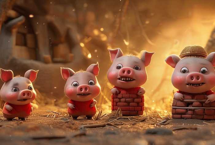 3-6岁幼儿必听故事三只小猪，3岁宝宝必听的故事三只小猪