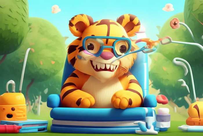 儿童故事老虎拔牙图片、幼儿故事老虎拔牙图片