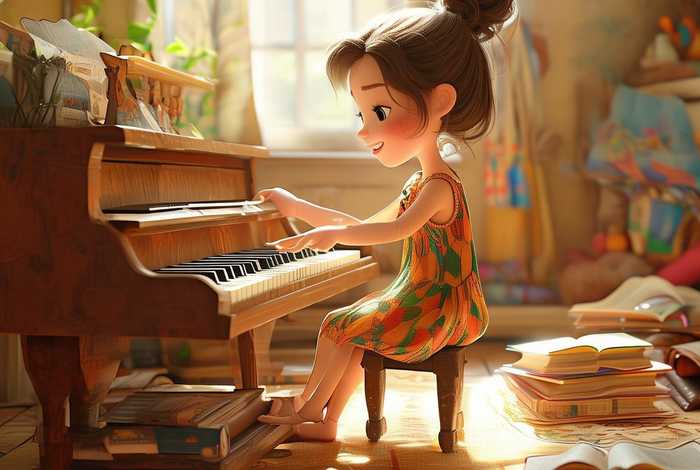 儿童故事弹唱 弹奏着故事里的小儿歌