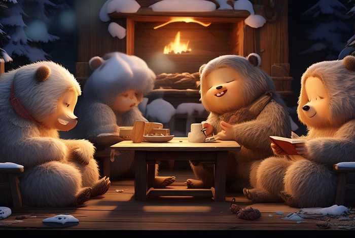 儿童故事金发女孩和三只熊的故事（一个金发女孩和三只熊的故事）