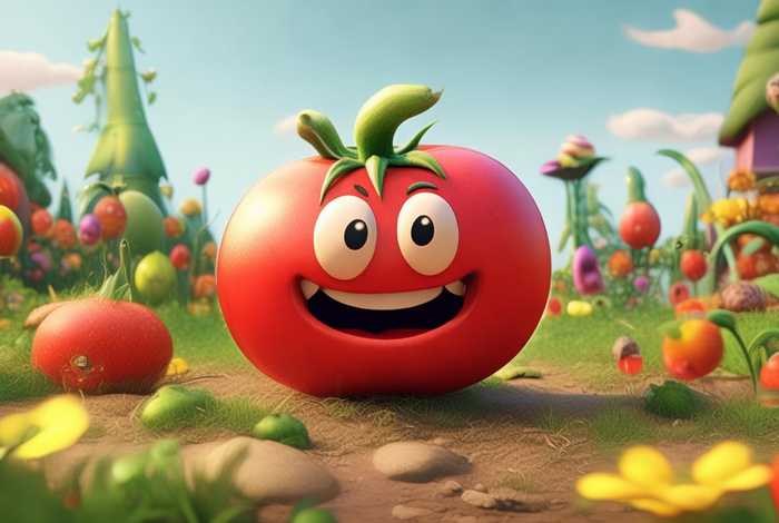 儿童故事小番茄的故事，小番茄儿童画