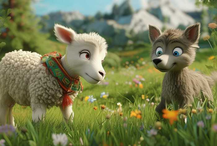 儿童故事小羊和小狼 - 幼儿故事小羊和狼的故事 儿童故事小羊和小狼 - 幼儿故事小羊和狼的故事