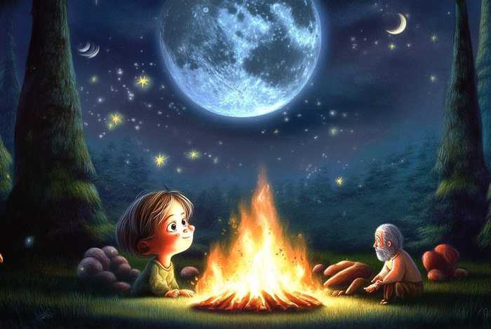 儿童关于月亮的古老故事；关于月亮的小故事 幼儿