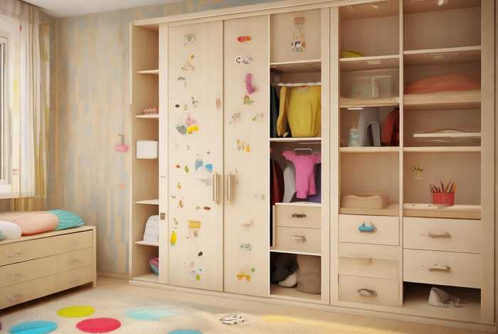 儿童房衣柜（儿童房衣柜用什么板材好）