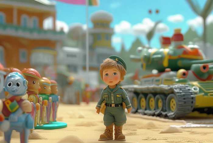 儿童故事我有一个军人梦 - 我有一个军人梦幼儿园