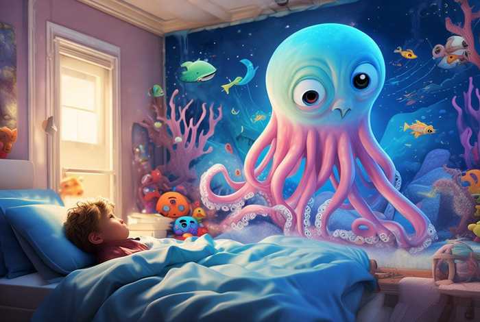 儿童睡前故事章鱼的故事、章鱼的睡前故事文字版