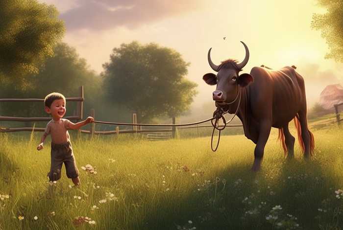 儿童放牛故事，小儿放牛的故事