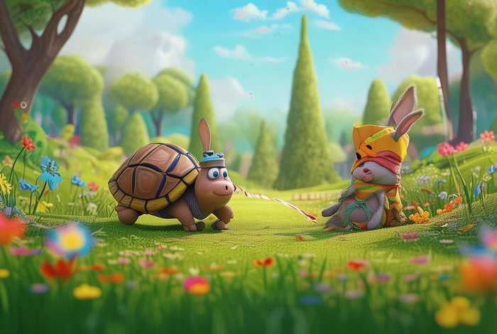 儿童故事龟兔赛跑故事（少儿故事龟兔赛跑文字）