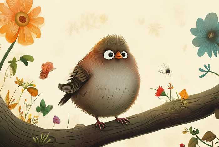 儿童故事麻烦、烦恼的小麻雀故事