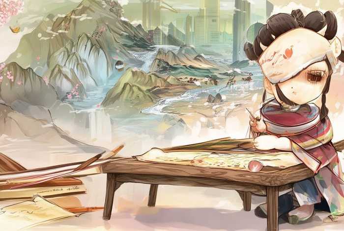 传承中华文化儿童；传承中华文化儿童画