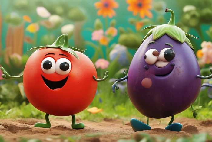 儿童故事茄子和西红柿的故事；茄子和西红柿的儿童故事