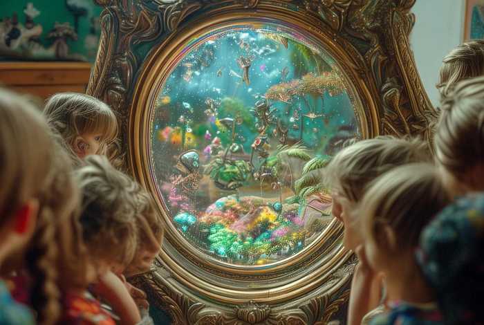 5分钟儿童小故事奇怪的镜子；幼儿园故事奇怪的镜子教案