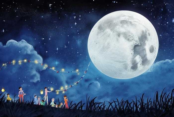 儿童故事迷路的月亮，迷路的月亮故事内容