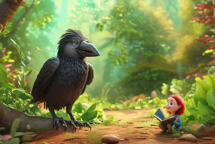 儿童故事乌鸦喝水听故事 少儿故事乌鸦喝水播放