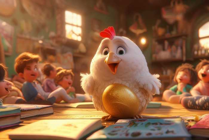 儿童睡前故事下金蛋的鸡；下金蛋的鸡故事教案