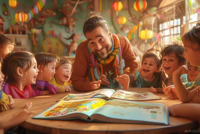 儿童故事会活动现场 - 幼儿故事会活动