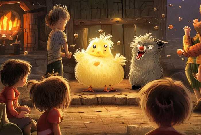 儿童古诗120首鸡和大灰狼，大灰狼和小鸡的故事 睡前故事