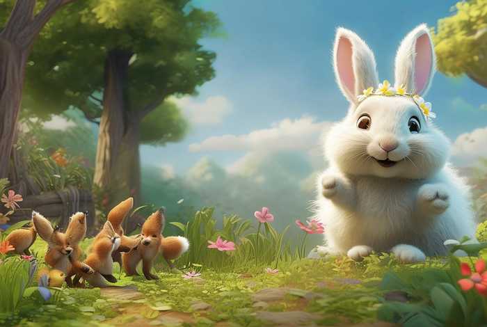 儿童故事表演聪明的小白兔、幼儿故事《聪明的小白兔》 儿童故事表演聪明的小白兔、幼儿故事《聪明的小白兔》