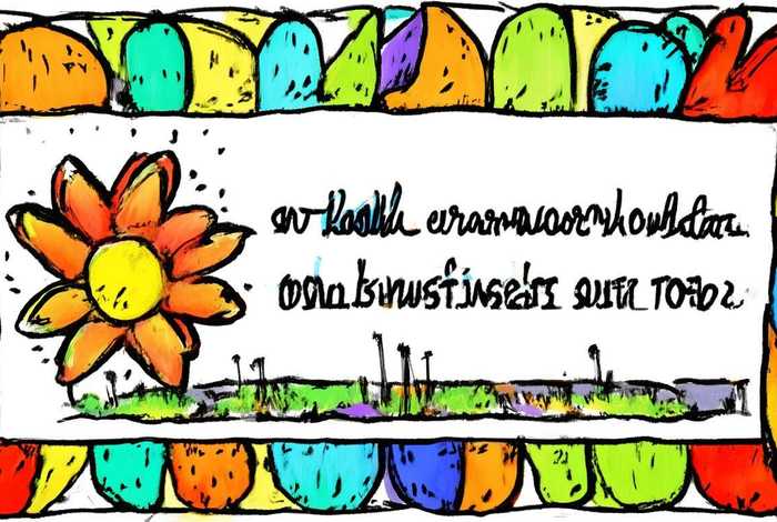 儿童故事七色花封面简单手抄报简单、七色花故事手抄报简笔画