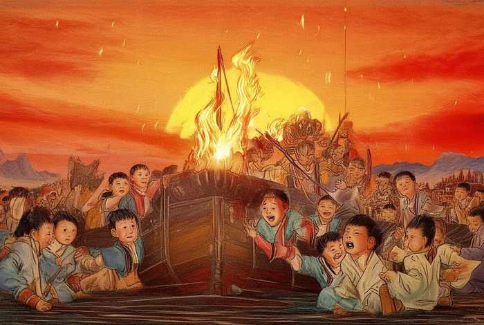 儿童火烧赤壁故事表演节目、火烧赤壁少儿故事