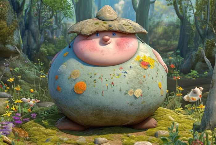 儿童故事胖石头 绘本故事胖石头