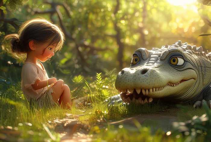 儿童故事鳄鱼的眼泪，鳄鱼的眼泪小故事