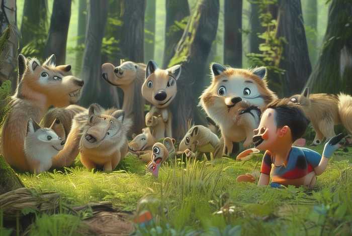 儿童狼的故事3-6岁；幼儿故事关于狼的故事