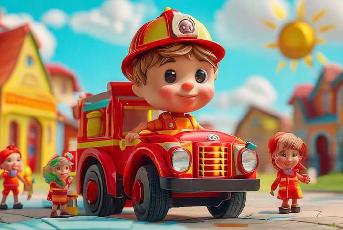儿童故事弹弹消防员；幼儿消防员故事绘本