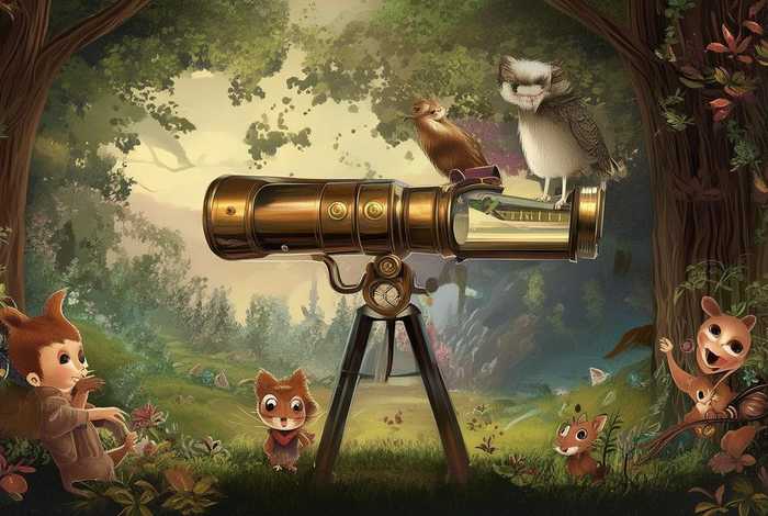 儿童关于望眼镜的故事（关于望远镜的绘本故事）