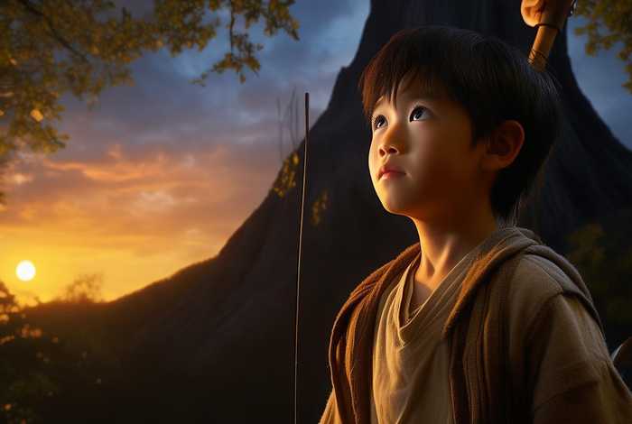 儿童故事睡前童话后羿射日 睡前故事 后羿射日