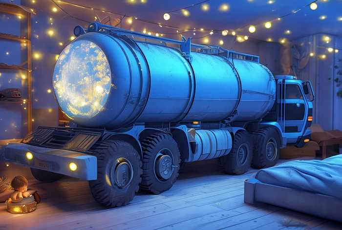 儿童睡前故事大罐车；水泥罐车睡前故事