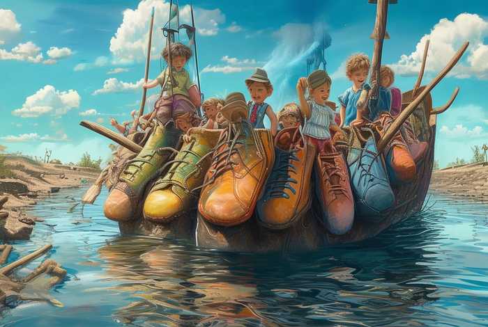 儿童故事大皮鞋船、大皮鞋船幼儿故事