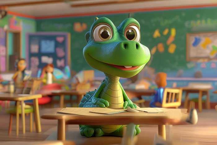 儿童故事大全小鳄鱼上学 小鳄鱼上学的故事