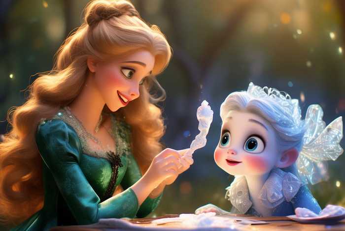 儿童故事贝儿公主吃的是雪滋棒吗、贝儿公主和雪儿公主的故事