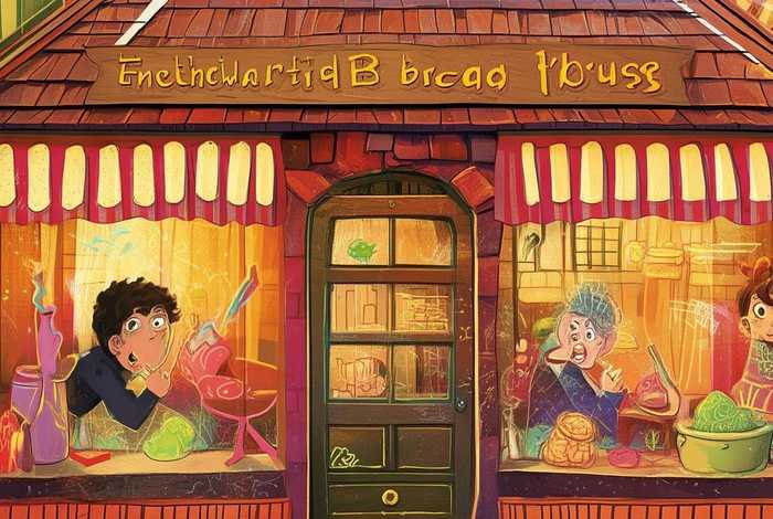 儿童故事面包屋，面包屋儿童画