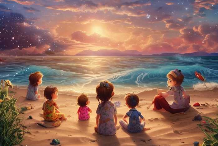 儿童睡前海边故事、海边故事 幼儿园