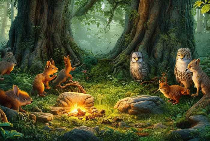 儿童故事背景视频素材森林动物 - 讲森林动物故事的背景音乐