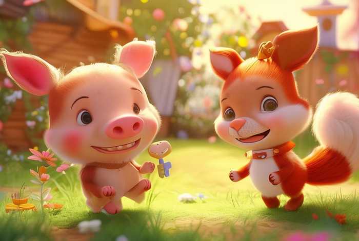 儿童故事小猪狐狸、狐狸和小猪的故事幼儿园