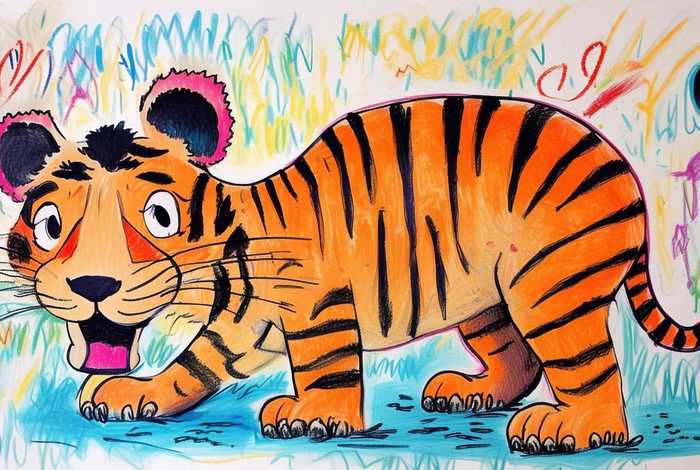 儿童画老虎(儿童画老虎图片二年级) 儿童画老虎(儿童画老虎图片二年级)