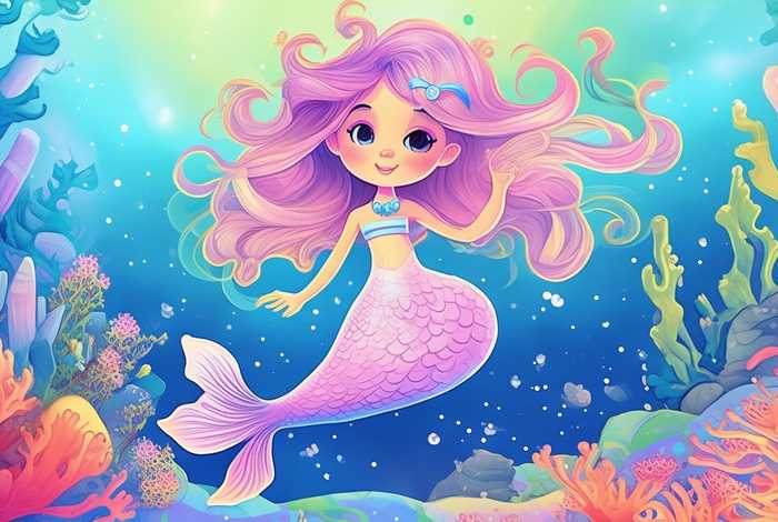 儿童美人鱼简笔画，儿童美人鱼简笔画3-6岁