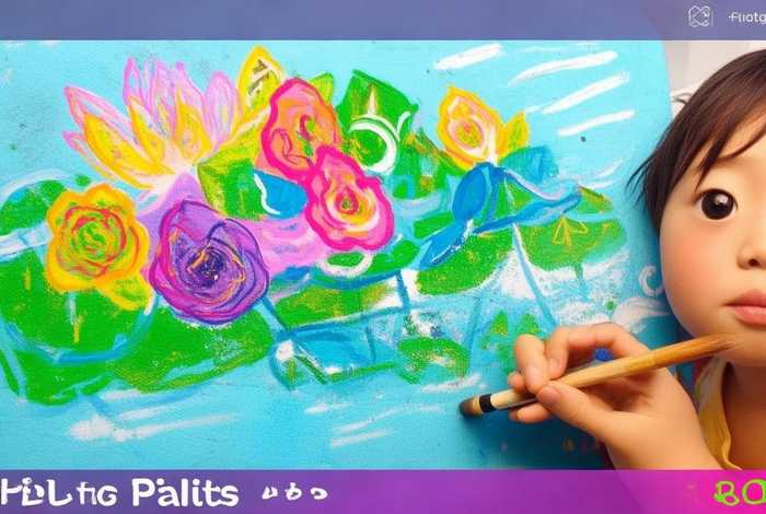 儿童荷花画 儿童画荷花的简单画法