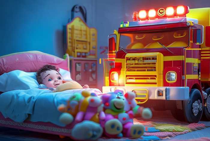 儿童睡前消防小故事三分钟 睡前小故事 消防车