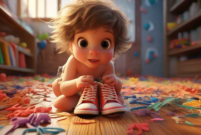 不会系鞋带的小孩故事（不会系鞋带的小孩故事视频）