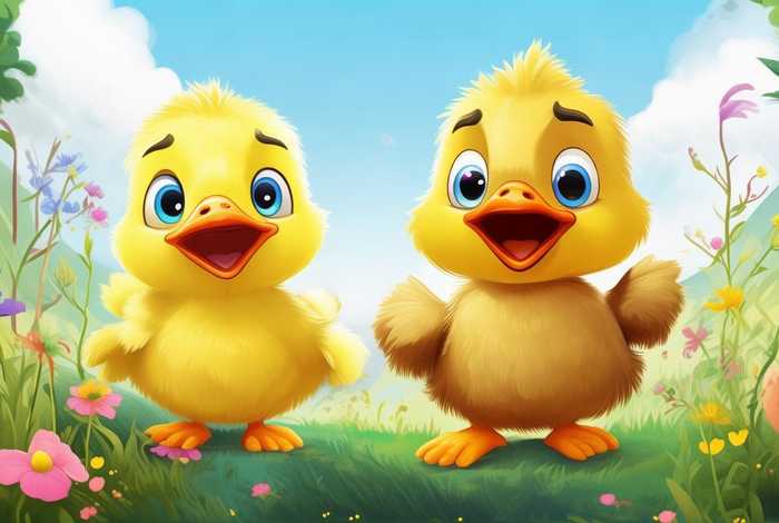 儿童故事小鸡和小鸭图片；幼儿故事小鸡和小鸭的图片大全